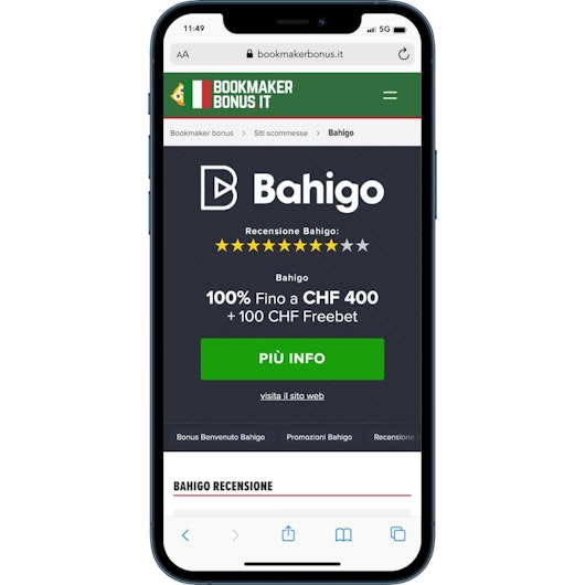 Aprire conto su Bahigo step1