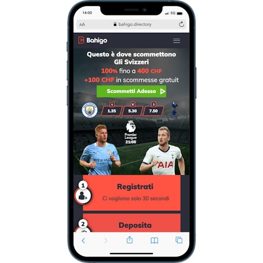 Aprire conto su Bahigo step2