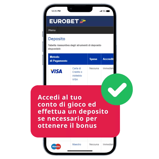 Il real bonus può essere scommesso esclusivamente sul mercato Esito Finale 1X2.