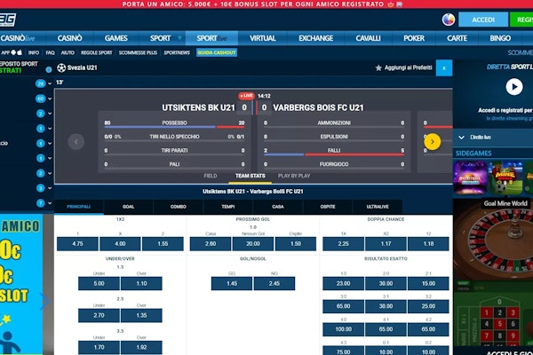 Hai la possibilità di scegliere di utilizzare il cash out in tempo reale mentre ti godi le partite dal vivo.