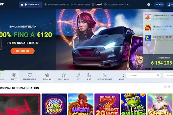 Il casinò di 20 Bet offre un ampio catalogo di giochi casino