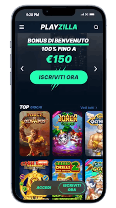 L'incentivo di benvenuto per le scommesse su Playzilla è davvero notevole.