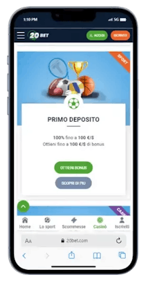 20Bet presenta vantaggiosi bonus di benvenuto e promozioni accattivanti.