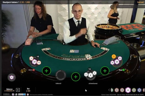Partite Black Jack live in italiano
