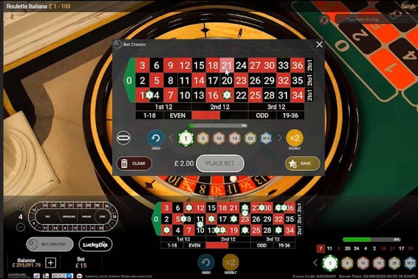 Roulette live in italiano