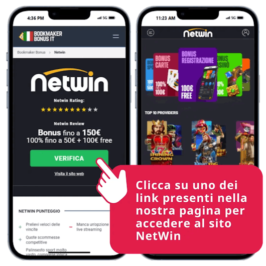 Per registrarti su Netwin, clicca sul link indicato.