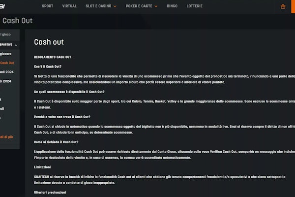 Consulta la guida dettagliata su come sfruttare al meglio il cash out Snai