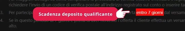 Ora verifichiamo i requisiti per ottenere questo bonus.