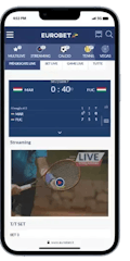 Eventi sportivi in streaming disponibili su Eurobet
