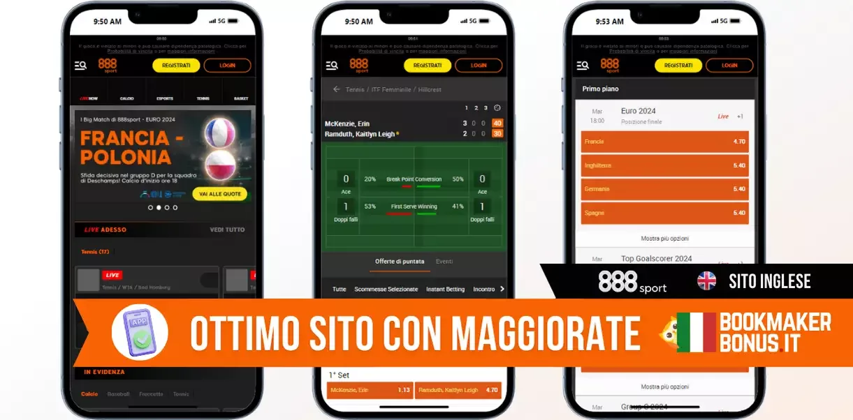 Miglior sito di scommesse 888sport