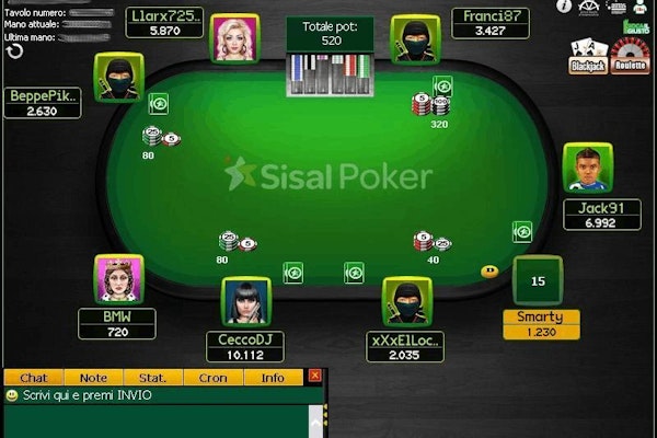 Partita in corso poker sisal