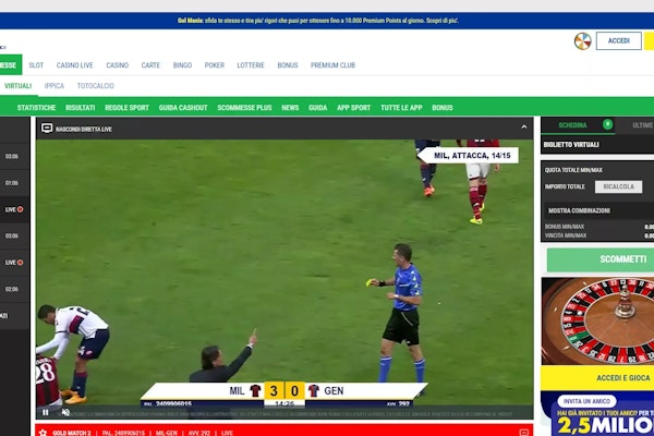 La selezione di scommesse virtuali è davvero ampia e diversificata.