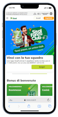 Generoso bonus di benvenuto disponibile su Sisal