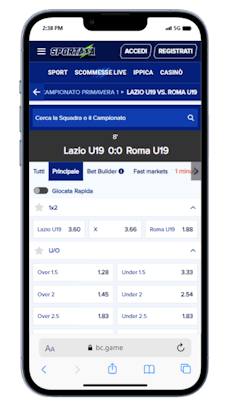 Scommetti su un'ampia selezione di eventi sportivi.