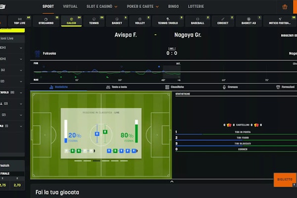 Segui gli eventi in diretta su Snai per chiudere la tua scommessa nel momento più opportuno