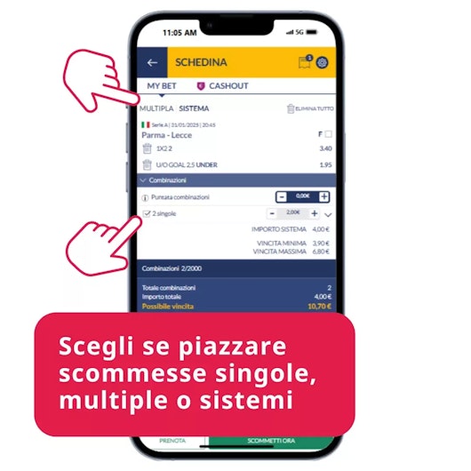 Tieni a mente che l'importo scommesso incide direttamente sulla vincita potentiale: maggiore è la quota, più alto sarà il rischio, ma anche il premio in caso di successo.