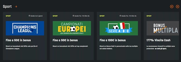 Bonus di benvenuto Snai e promozioni per le scommesse sportive