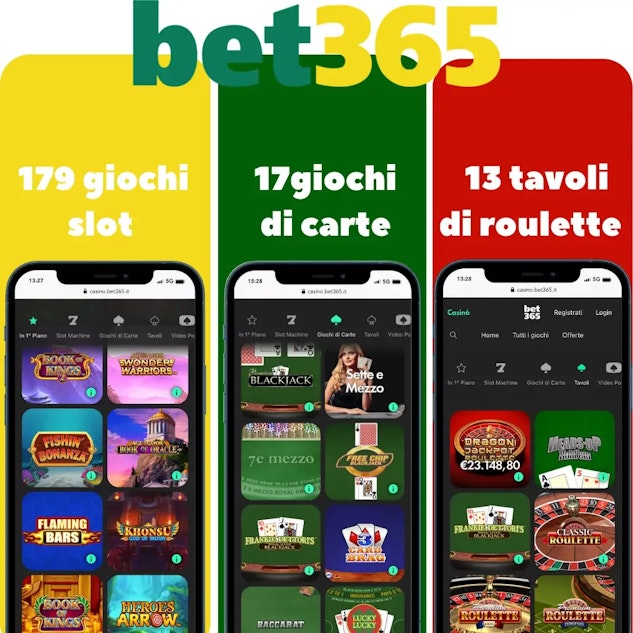 Bet365 Casinò offre una moltitudine di giochi.