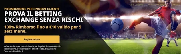 Anteprima bonus benvenuto betfair