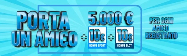 Bonus di benvenuto 'Porta un amico' Betflag