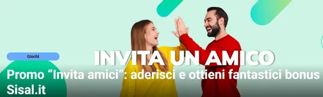 Bonus benvenuto porta un amico sisal