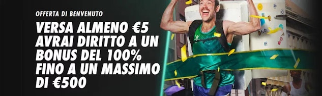 Novità nuovo bonus primo deposito bet365