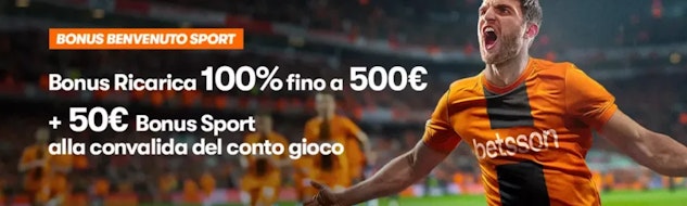 Betsson è un operatore storico svedese, recentemente arrivato in Italia, dotato di un'ottima piattaforma per le tue scommesse sportive. Facile da usare, con un palinsesto di eventi e sport che soddisferà anche i giocatori più esigenti, non possiamo fare a meno di consigliarla a chi è sempre in cerca di nuove opportunità di scommesse.
