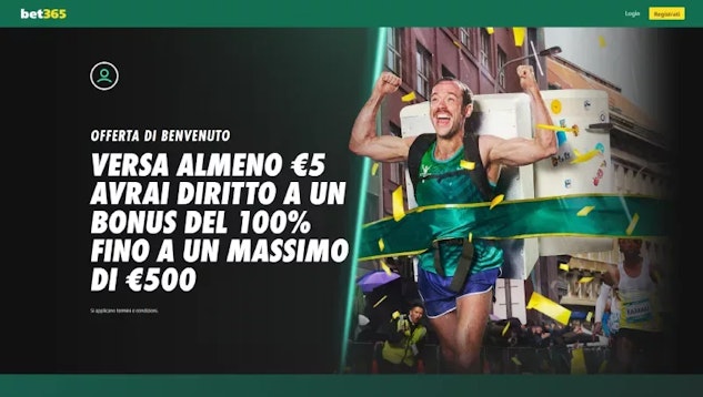 Nuova offerta bonus benvenuto da Bet365.