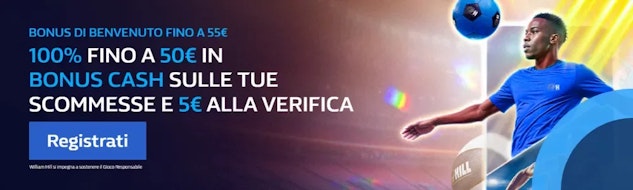 È stato lanciato un nuovo bonus di benvenuto con William Hill per le scommesse.