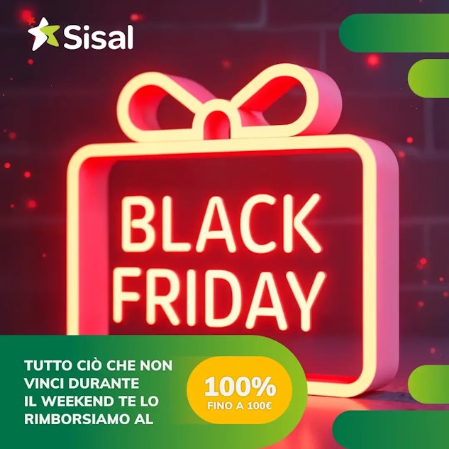 Promozione sisal blackfriday