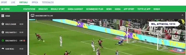 Scommesse virtuali su lottomatica