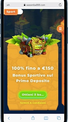 Wazamba Bonus Benvenuto Sport