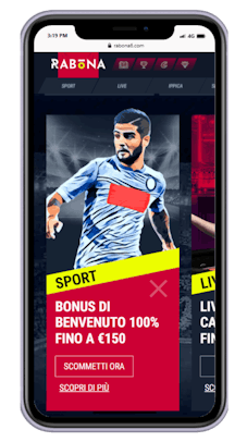 Rabona propone diversi vantaggi di benvenuto per i neoiscritti.