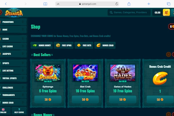 best sellers del negozio