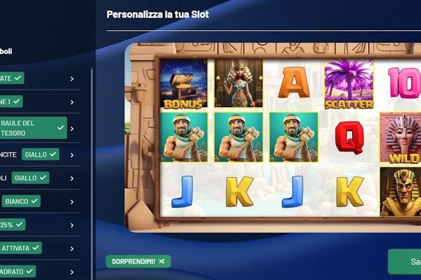 Fine personalizzazione my slot