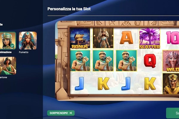 Stili di slot disponibili