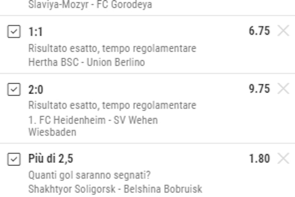 Sistema con un errore