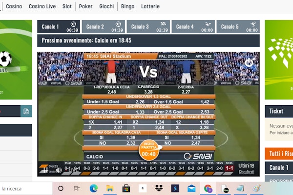 Snai scommesse virtual