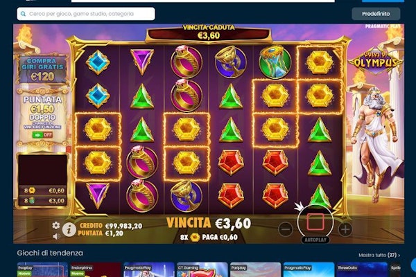 Su Wettigo hai la possibilità di provare Gates of Olympus.